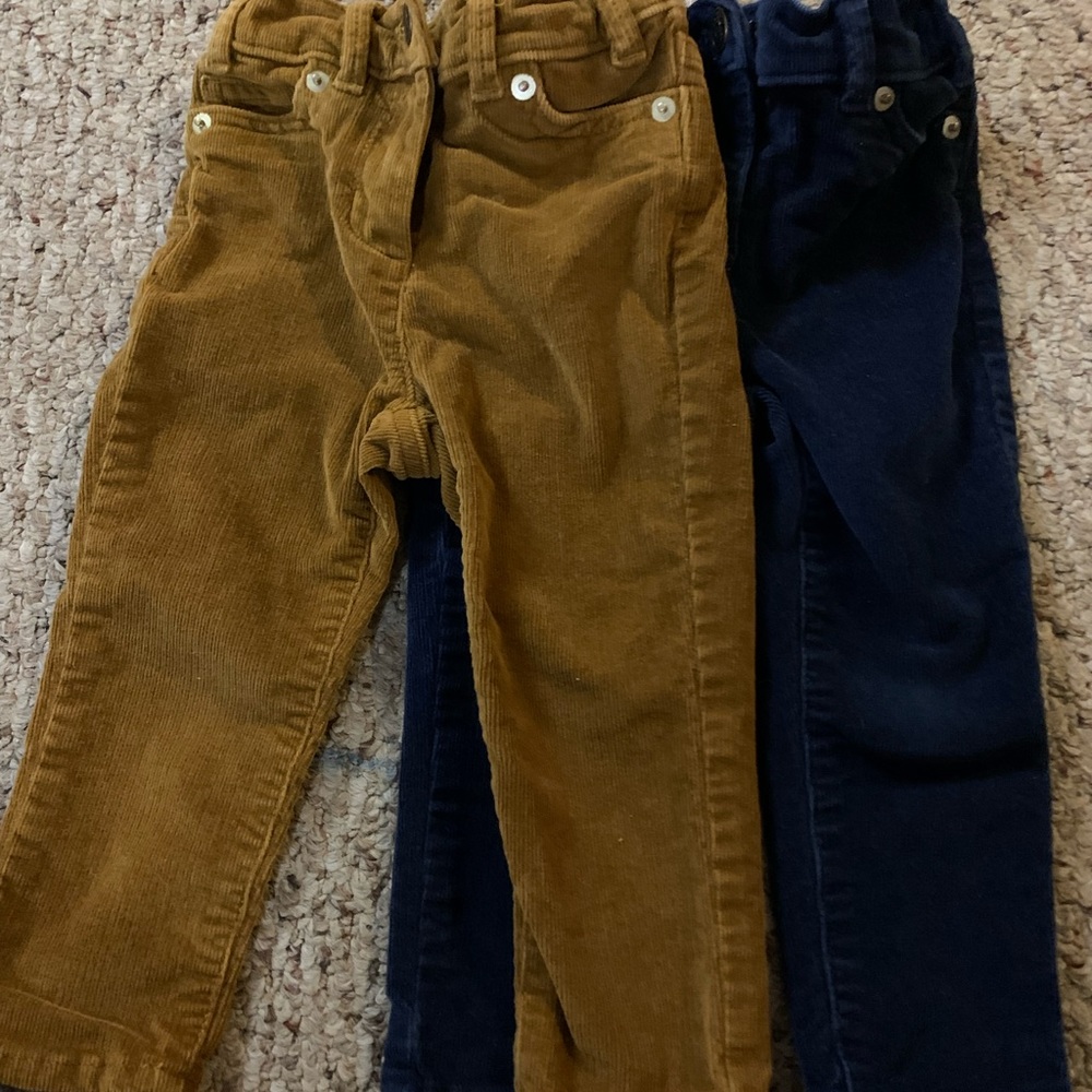 Size 2 kids j crew corduroy pants for girls